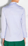 Bow-Tie Ruffle Oxford Shirt - DESIGNER INSPIRED FASHIONS