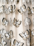 Butterfly Embroidered Dress - DESIGNER INSPIRED FASHIONS