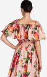 Floral Printed Flounce Top & Matching Skirt Set