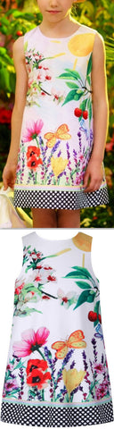 Garden Printed Dress - DESIGNER INSPIRED FASHIONS