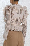 Unbridled Battenburg Bodice Top