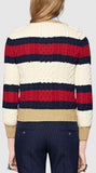 Striped Wool Knit Sweater - DESIGNER INSPIRED FASHIONS