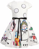 Cartoon Print Dress - DESIGNER INSPIRED FASHIONS