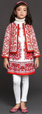 'Majolica' Tile Printed Jacket - Blue or Red - DESIGNER INSPIRED FASHIONS