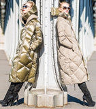Reversible Down Coat in Black or Khaki - DESIGNER INSPIRED FASHIONS
