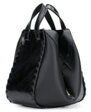 Laced Hammock Handbag, Black