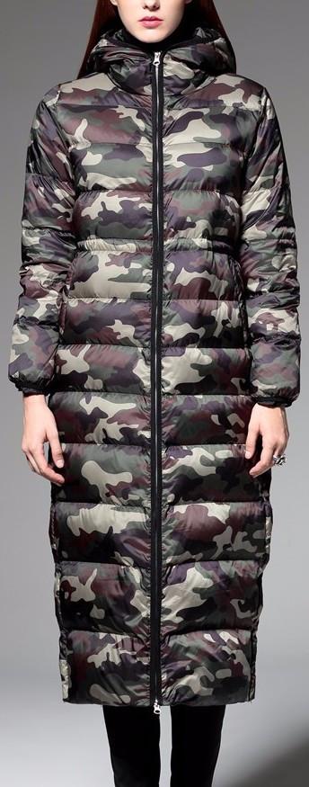 Camouflage Puffer Coat - DESIGNER INSPIRED FASHIONS