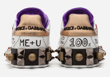 Printed Calfskin Portofino Sneakers With Patch And Embroidery | DESIGNER INSPIRED FASHIONS