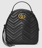 GG Marmont Quilted Leather Backpack, Black - DESIGNER INSPIRED FASHIONS