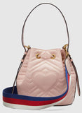 GG Marmont Quilted Leather Bucket Bag - Black or Pink - DESIGNER INSPIRED FASHIONS
