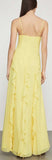 Ruffled Silk Sleeveless Maxi Dress