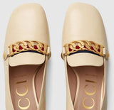 Sylvie Leather Mid-Heel Pump - Black or White