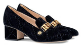Sylvie GG Mid-Heel Pumps - Red or Black
