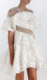 'Mischief' Layer Dress in White - DESIGNER INSPIRED FASHIONS
