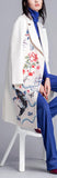 Floral & Fish Print Wool-Blend Coat