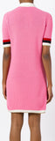 Knit Pink Dress with Bow - DESIGNER INSPIRED FASHIONS