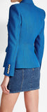 Double-Breasted Blazer, Blue - DESIGNER INSPIRED FASHIONS
