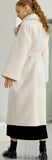 Cream Wool-Blend Coat