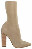 Low Knit Boots-Beige - DESIGNER INSPIRED FASHIONS