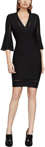 'Minervah' Transparent Pointelle Dress