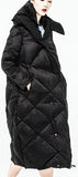 Reversible Down Coat in Black or Khaki - DESIGNER INSPIRED FASHIONS