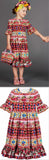 'Carretto Con Rose' Cotton Dress - DESIGNER INSPIRED FASHIONS
