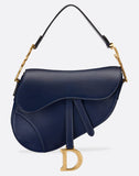 Saddle Calfskin Bag - Blush, Blue, Red