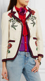 Floral Embroidered Cady Blazer - DESIGNER INSPIRED FASHIONS