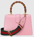 Dionysus Embroidered Leather Top Handle Bag, Pink - DESIGNER INSPIRED FASHIONS