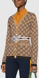 GG Jacquard Knit Cardigan Sweater