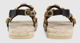 Grosgrain Espadrille Sandal with Crystals | DESIGNER INSPIRED FASHIONS