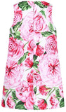 Roses Printed Jacquard Dress - DESIGNER INSPIRED FASHIONS