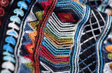 Multicolored Embroidered V-Neck Gown - DESIGNER INSPIRED FASHIONS