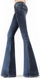 Low-Rise Flared-Leg Jeans - Light or Dark Wash - DESIGNER INSPIRED FASHIONS