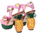 'Kiera' Pineapple Cady Sandals - DESIGNER INSPIRED FASHIONS