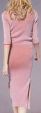 Asymmetric Knit Sweater and Skirt Set