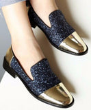 Metallic Glitter Loafers - DESIGNER INSPIRED FASHIONS