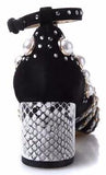 'Ofelia' T-Strap Pump in Black - DESIGNER INSPIRED FASHIONS