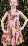 Pineapple Print Dress - DESIGNER INSPIRED FASHIONS