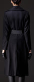 Large Collar Wool Coat in Black - DESIGNER INSPIRED FASHIONS