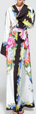 Floral & Vase Printed Robe-Dress