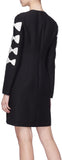 Satin Bow Sleeve Detail Shift Dress