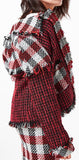 Checkered Tweed Jacket