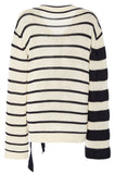 V-Neck Falling Stripes Pullover