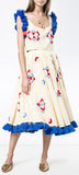 Tassel-Trim Top and Skirt Set