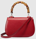 Bamboo Classic leather Handbag - (Black or Red) - DESIGNER INSPIRED FASHIONS