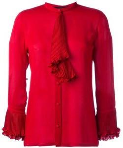 Georgette Ruffled Blouse - DESIGNER INSPIRED FASHIONS