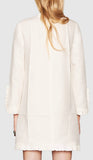 Leaf Embroidered Ruffle Dress - DESIGNER INSPIRED FASHIONS