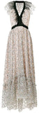 Embroidered Floral Flared Dress