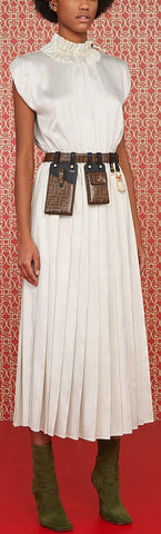 Striped Satin Dress